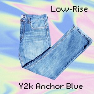 Low Rise Anchor Blue Jeans